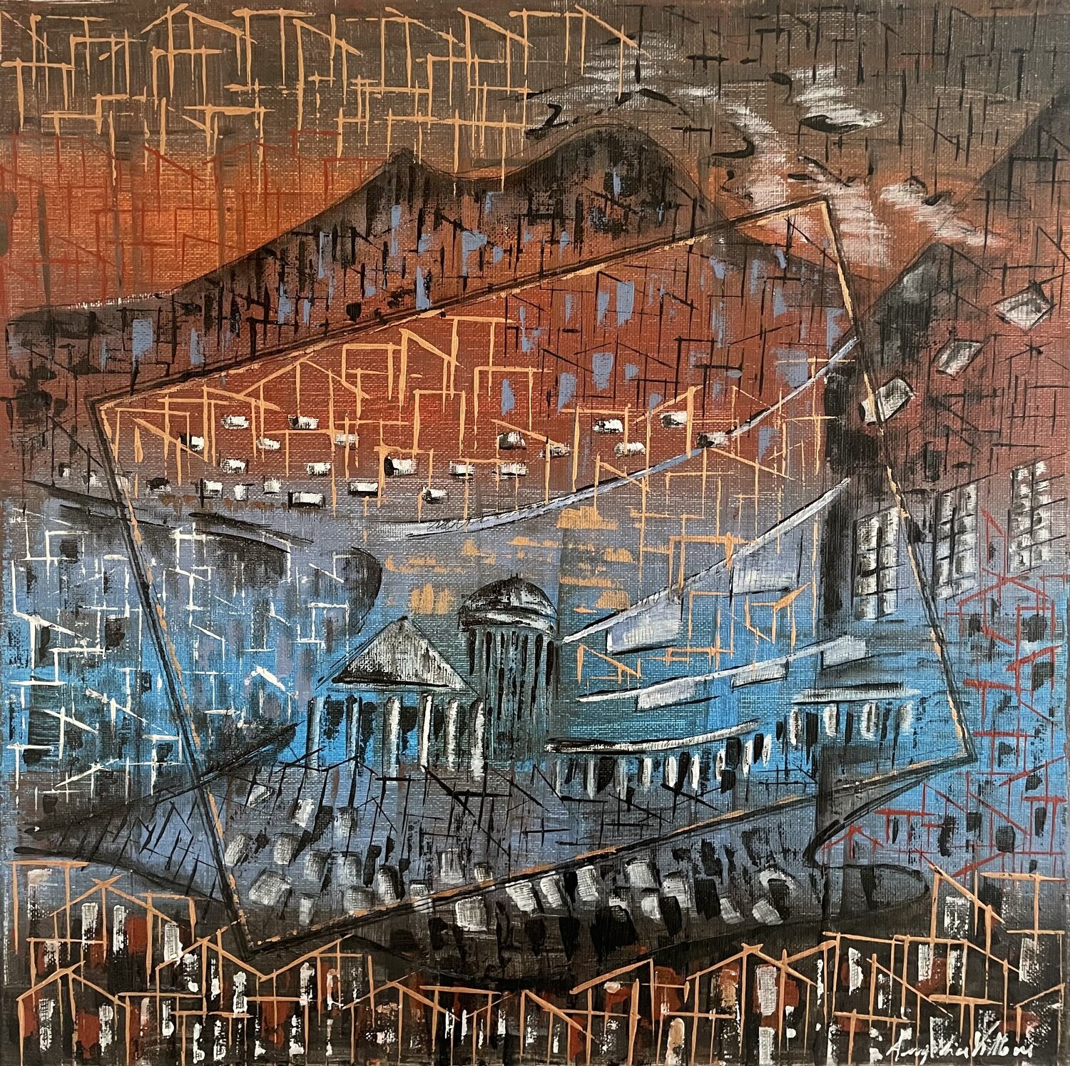Napoli. Il sogno Angelica Vittone Original painting for sale