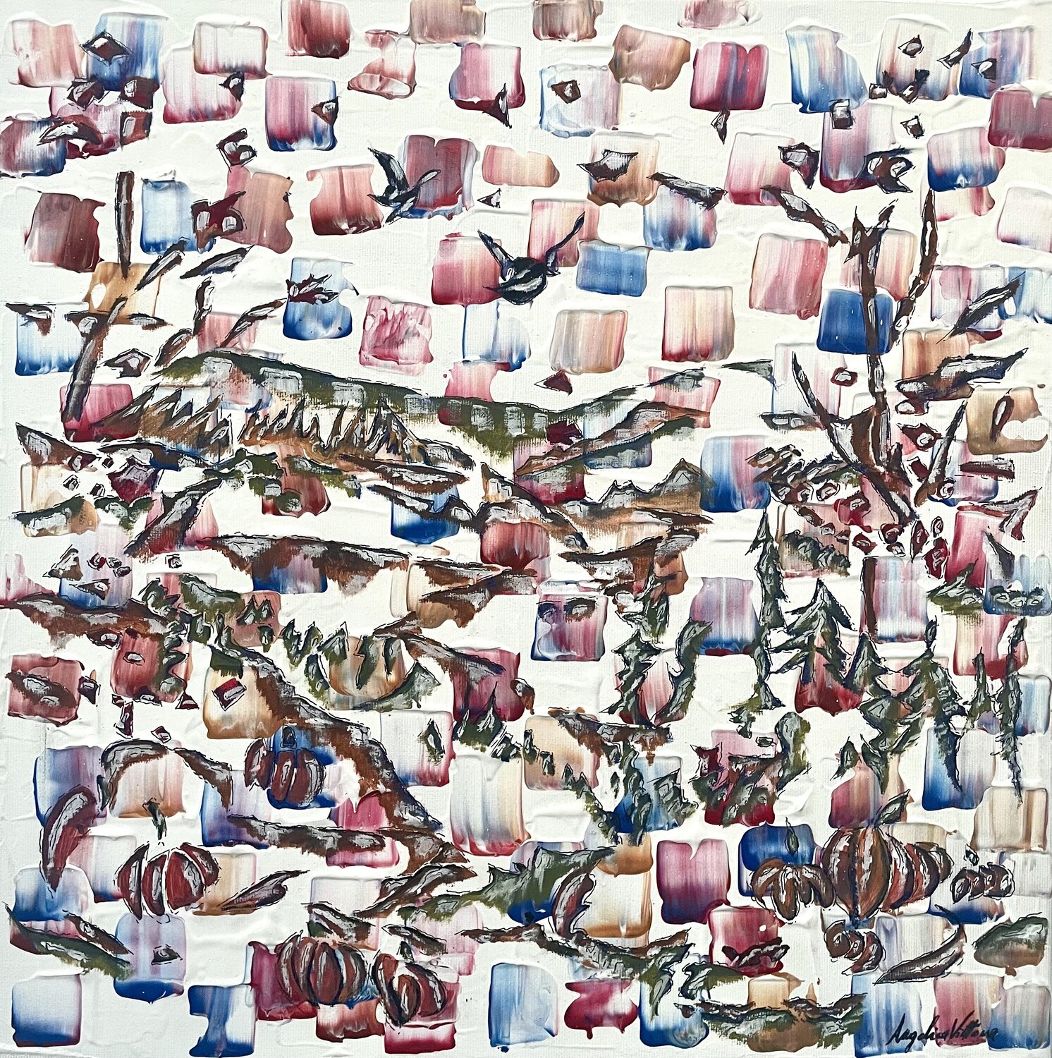 Custode d’attesa Angelica Vittone Original painting for sale