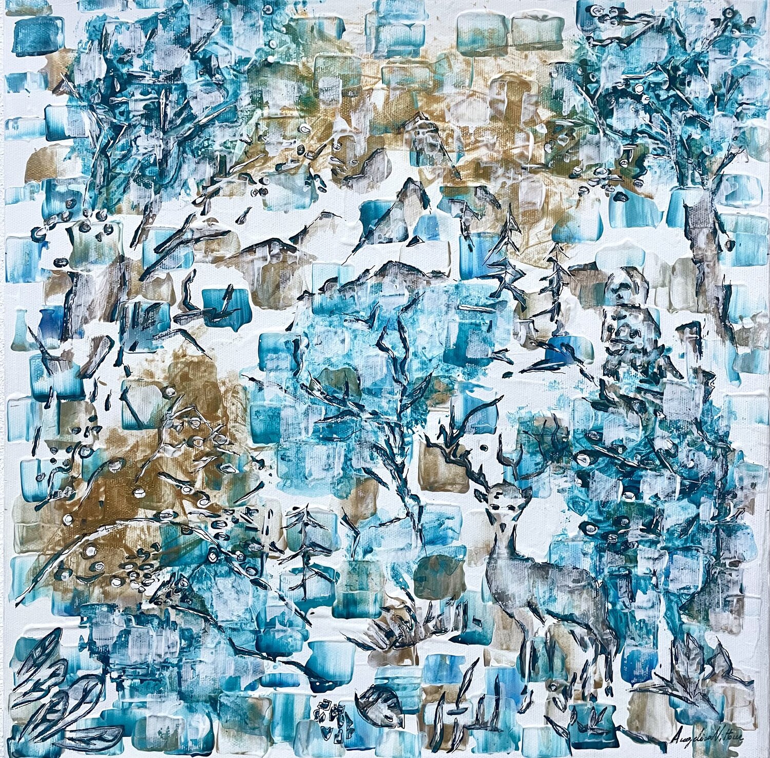 La stagione muta Angelica Vittone Original painting for sale
