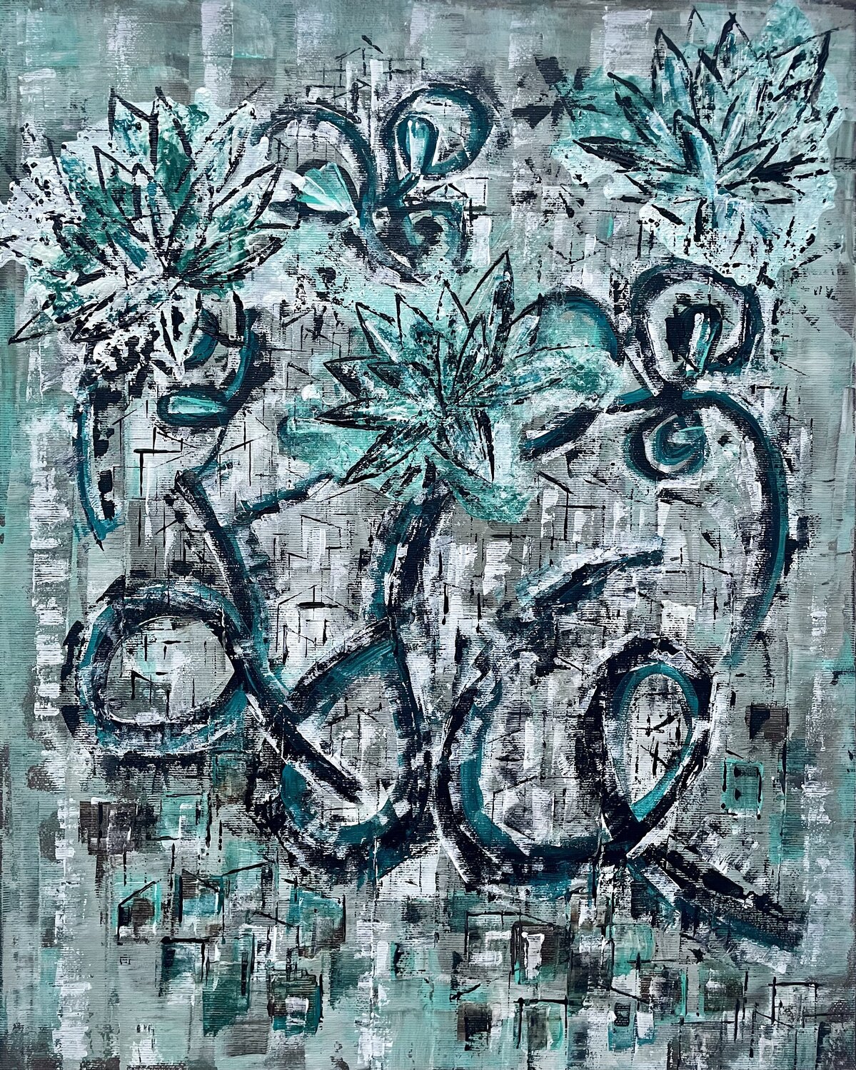 Love, Luce&Voce Angelica Vittone Original painting for sale