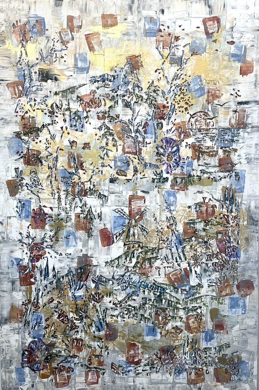 Metamorfosi del solstizio Angelica Vittone Original painting for sale