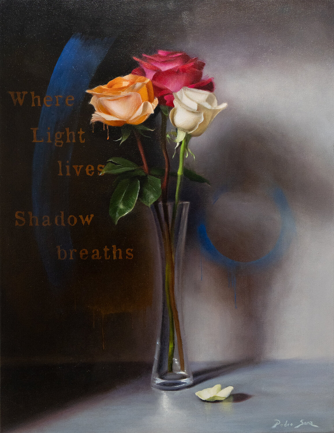 Where Light Lives Shadow Breathes Pedro Sanz Original painting for sale