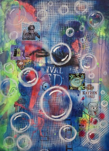 Bubbles by Achim Horras, Painting for Sale on Select