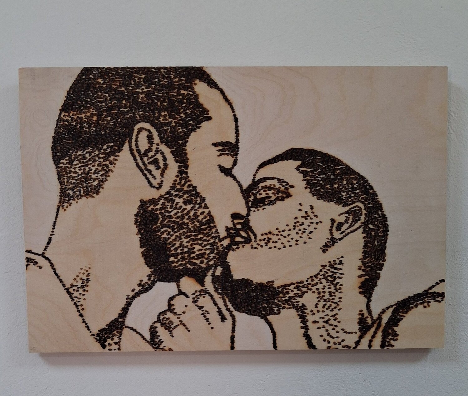 Gute Nacht Kuss Achim Horras Original painting for sale