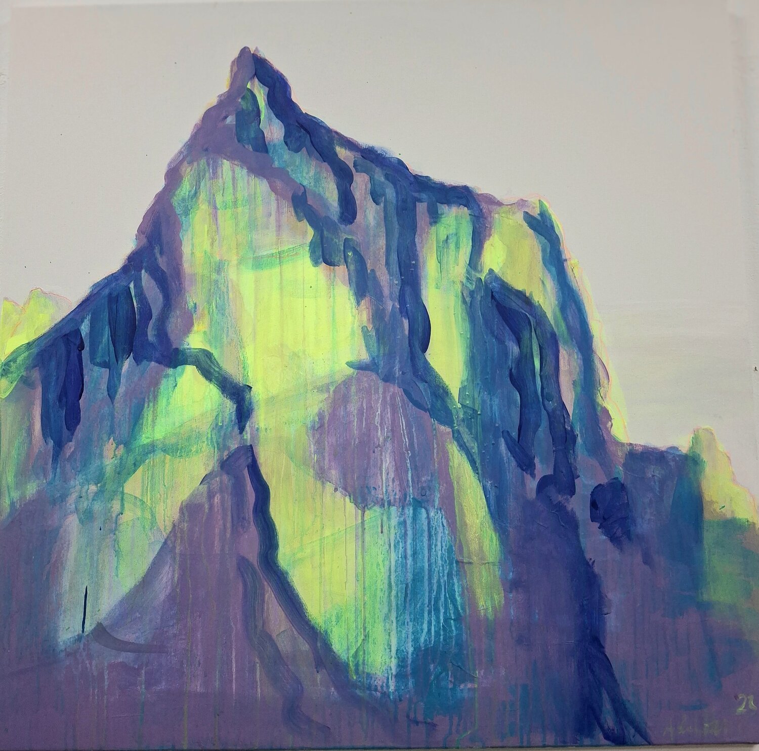Auf dem Gipfel Achim Horras Original painting for sale