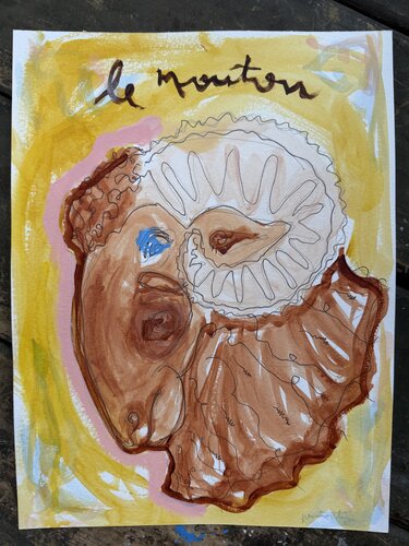 Le Mouton by Steven Kenworthy, Painting for Sale on Select