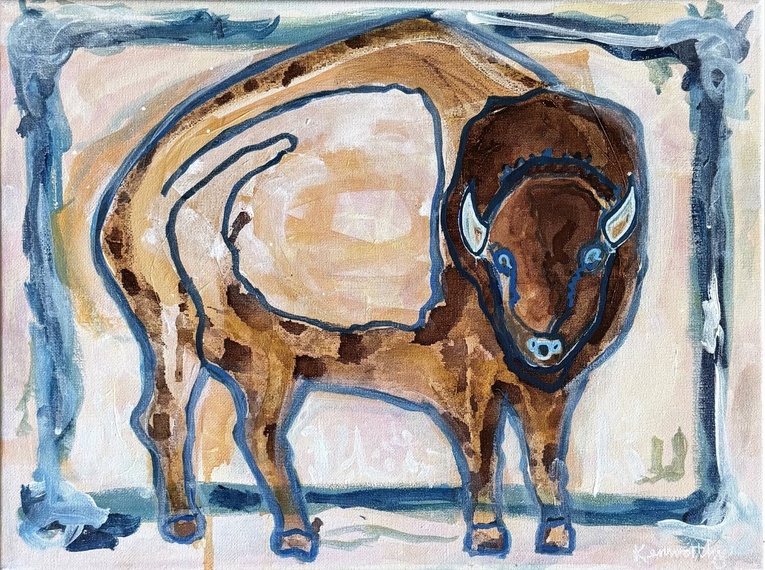 Blue Eyes Steven Kenworthy Original painting for sale
