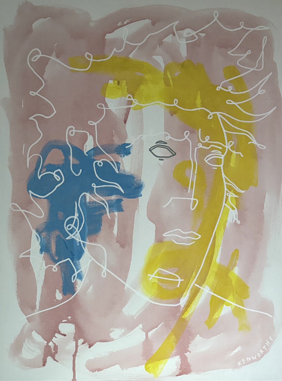 Ghost of Paris Steven Kenworthy Original painting for sale