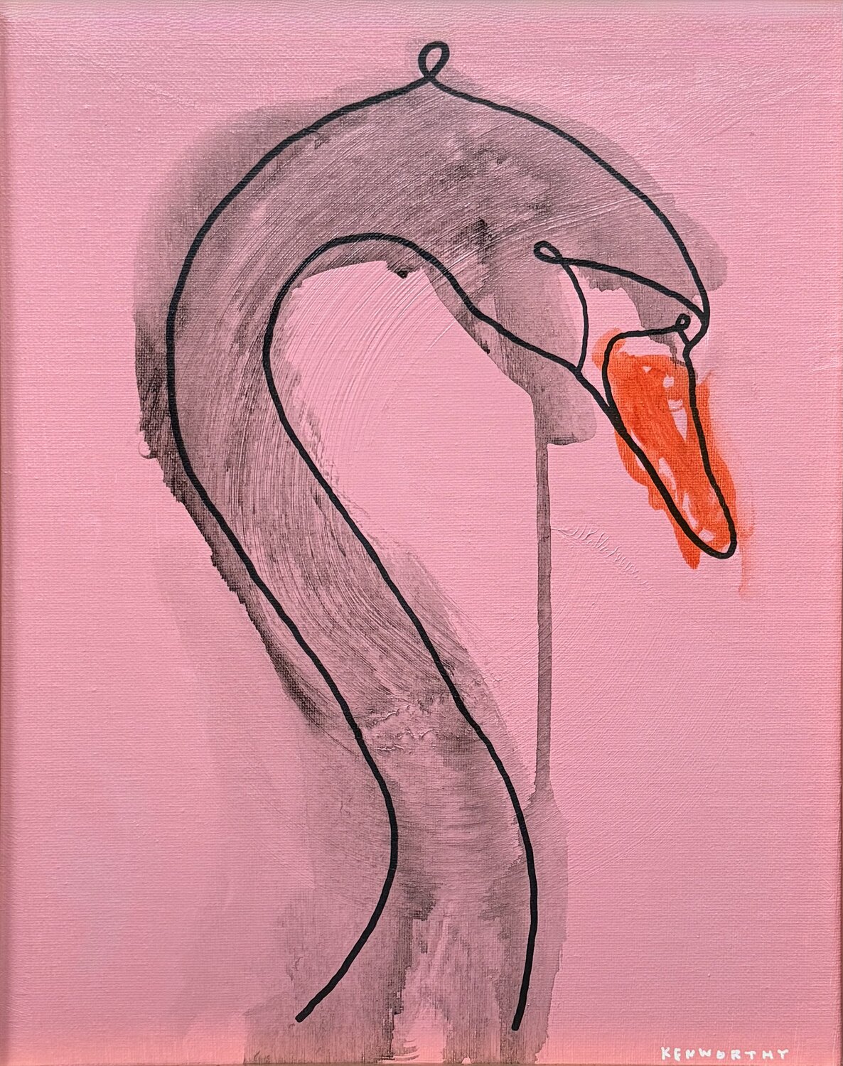 Le Cygne Steven Kenworthy Original painting for sale