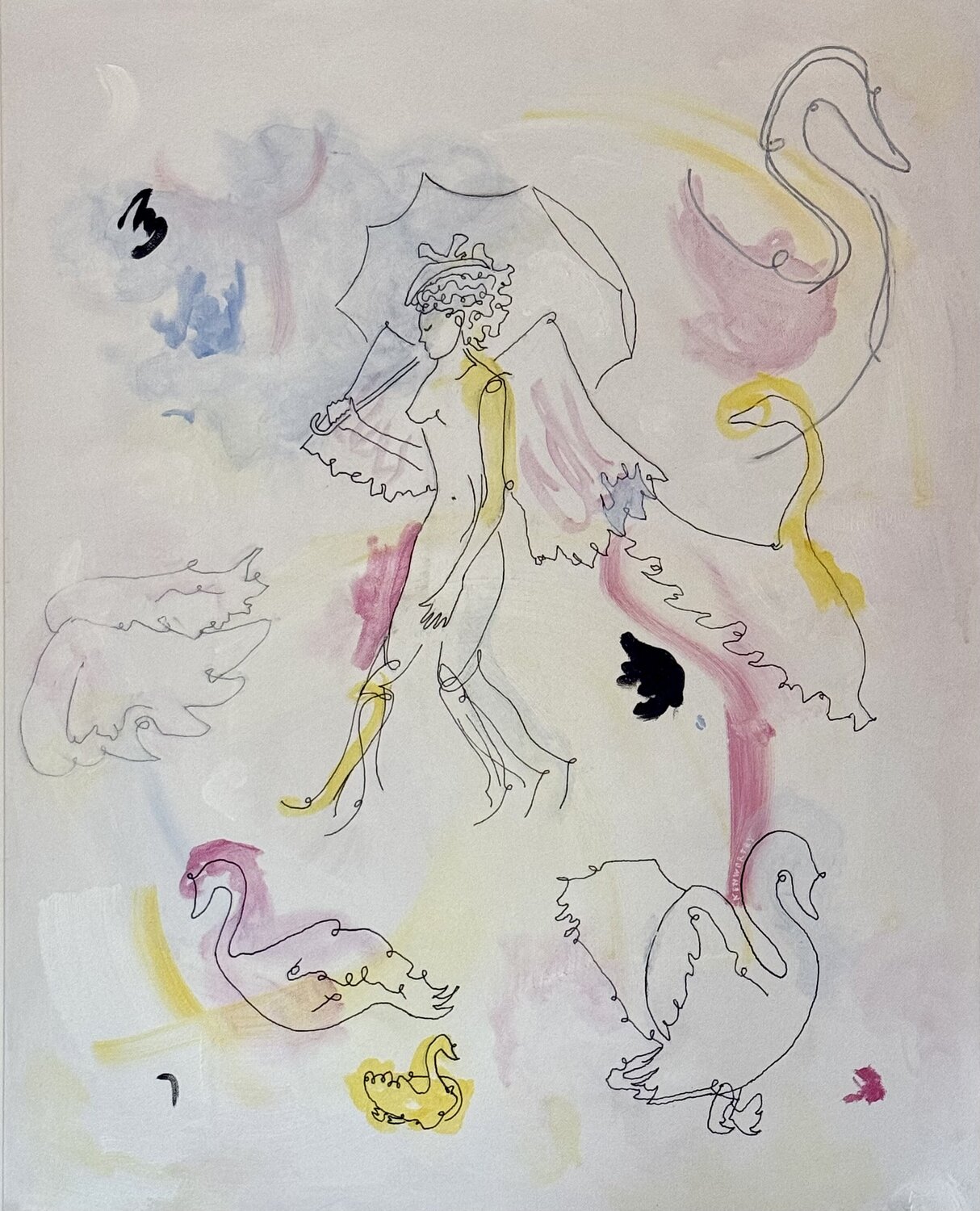 Attendez-moi Steven Kenworthy Original painting for sale