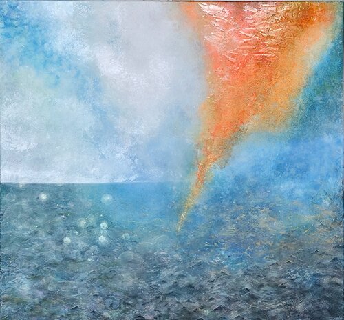 The Fiery Shanty by Elena Shcherbina, Painting for Sale on Select