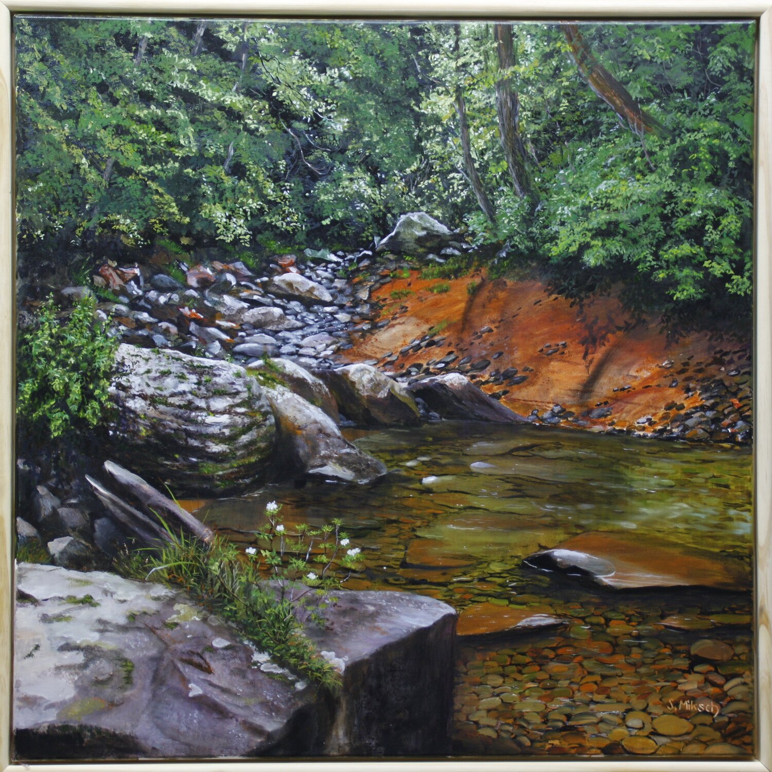 im tiefen Wald Simone Miksch Original painting for sale