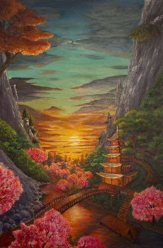 Bridge of Awakening by Gergely Fabian, Painting for Sale on Select