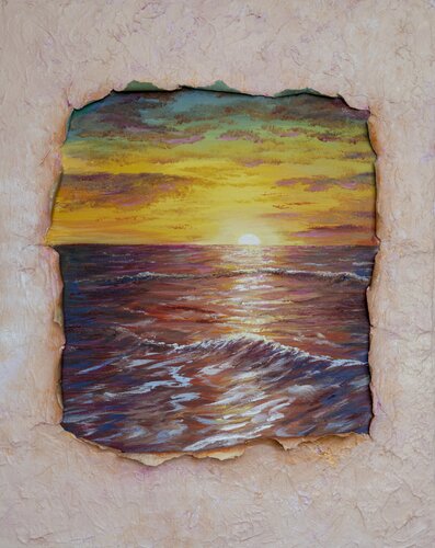 Between Layers by Gergely Fabian, Painting for Sale on Select
