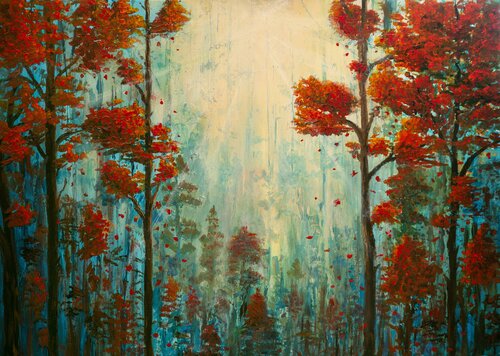 The Breathe of the Forest by Gergely Fabian, Painting for Sale on Select