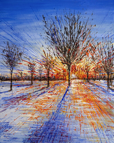 Radiant Winter by Gergely Fabian, Painting for Sale on Select