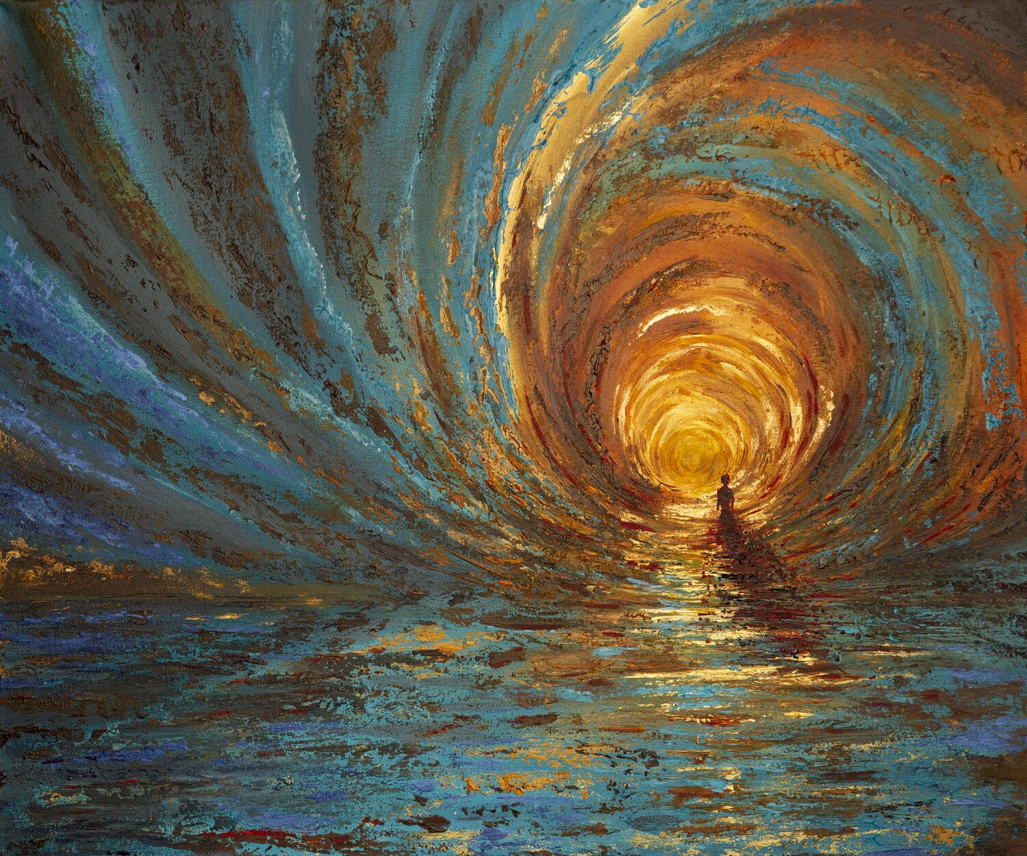 Path to Light Gergely Fabian Original painting for sale