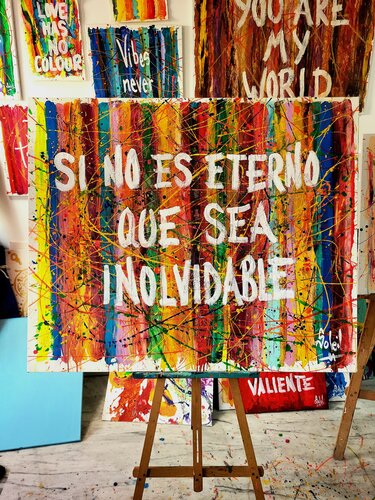 SI NO ES ETERNO QUE SEA INOLVIDABLE by Paco Soleil, Painting for Sale on Select