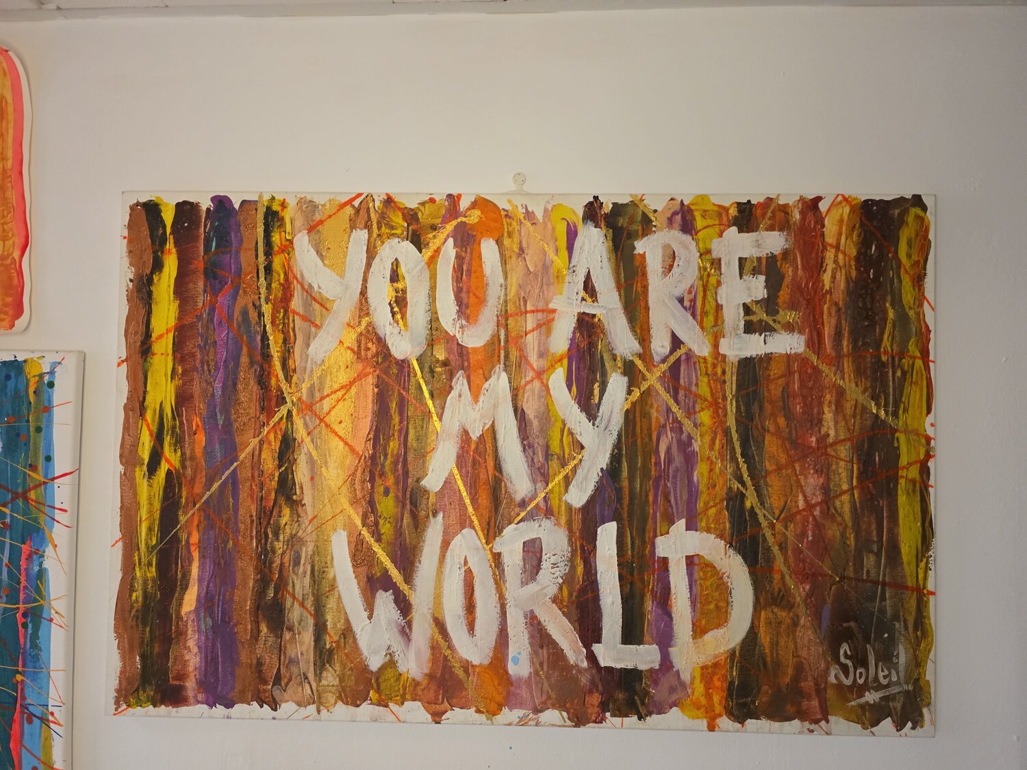 YOU ARE MY WORLD Paco Soleil Original painting for sale