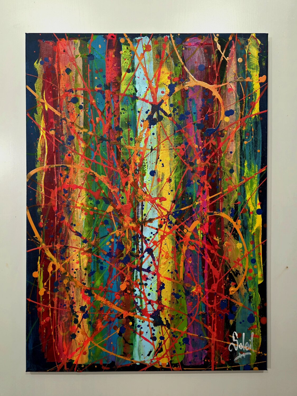 EPIC COLOUR Paco Soleil Original painting for sale
