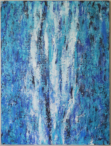 Fault Line: Glacial by Harmeet Singh, Painting for Sale on Select