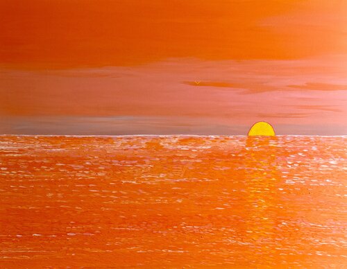 Miami Sunrise by María Cortés, Painting for Sale on Select