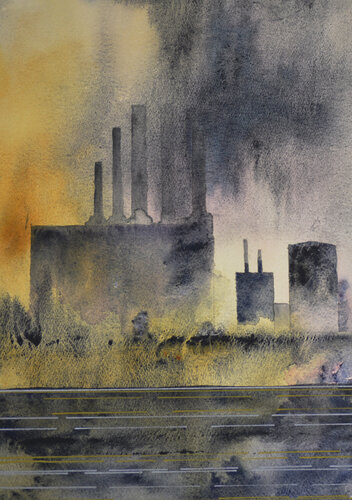 Battersea Power Station by Judith Beeby, Painting for Sale on Select