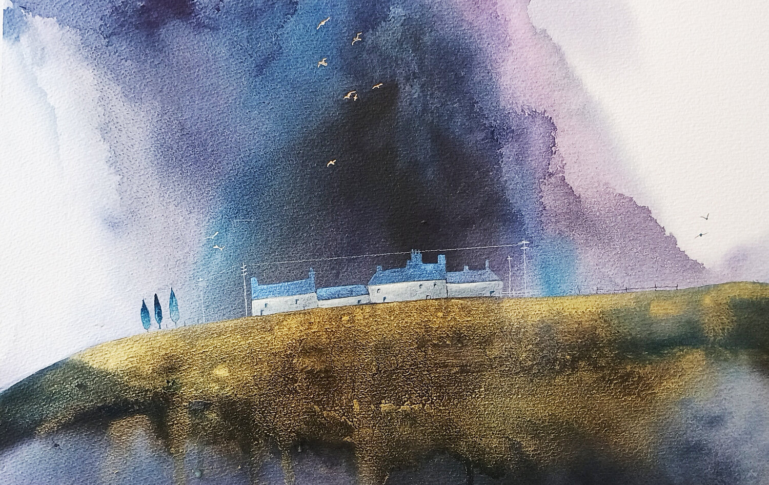 Purple Rain Judith Beeby Original painting for sale