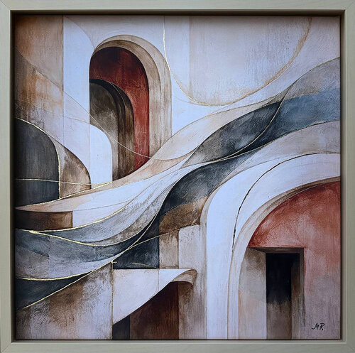 Architecture du Silence — Peinture abstraite contemporaine by Marija Ruisi, Painting for Sale on Select