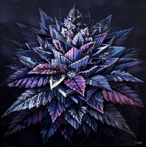 Dark Bloom by Marija Ruisi, Painting for Sale on Select
