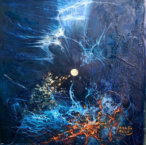 Semesta: The Universe by Marija Ruisi, Painting for Sale on Select