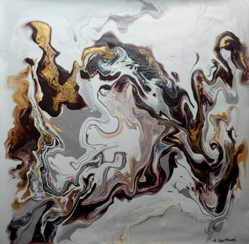 Magma Doré by Marija Ruisi, Painting for Sale on Select