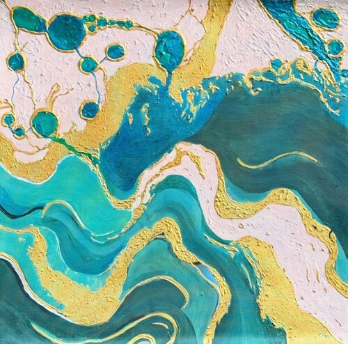 Emerald Alchemy by Marija Ruisi, Painting for Sale on Select