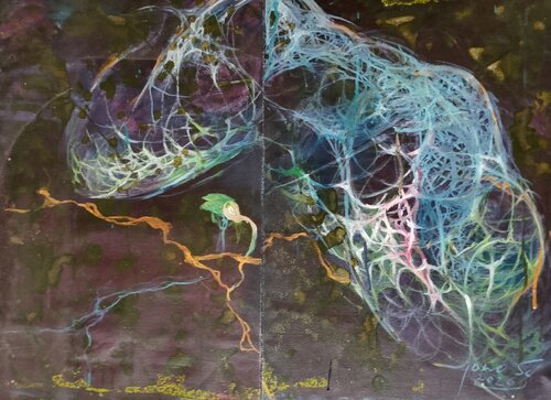 The Resting, The Awake By Jono Sugiartono by Marija Ruisi, Painting for Sale on Select