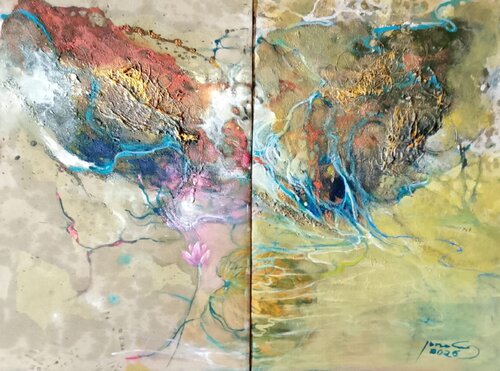 River of Data By Jono Sugiartono by Marija Ruisi, Painting for Sale on Select