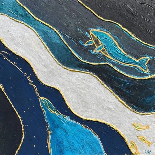 Between Two Depths by Marija Ruisi, Painting for Sale on Select