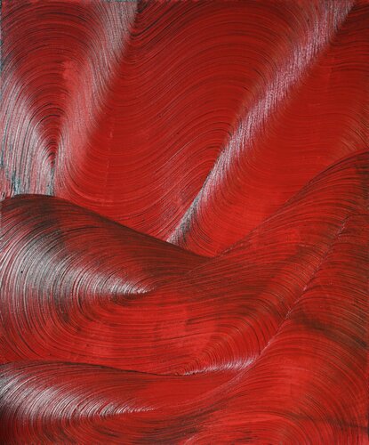 Red with a Black Coating von Marija Ruisi, Malerei kaufen auf Select