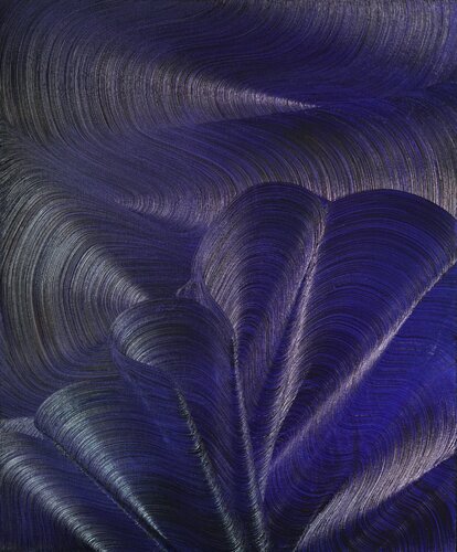 Blue Fan by Marija Ruisi, Painting for Sale on Select