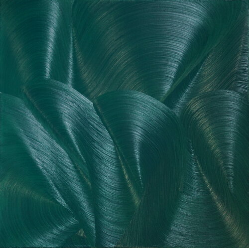Green Square von Marija Ruisi, Malerei kaufen auf Select
