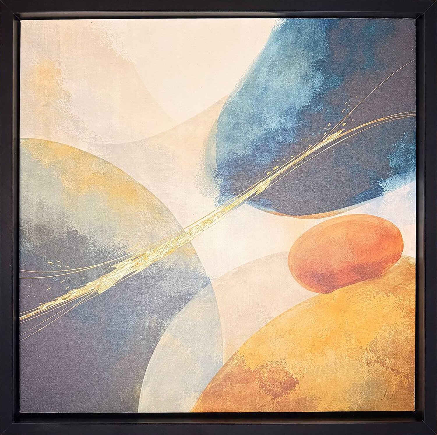 Équilibre Solaire — Peinture abstraite contemporaine Marija Ruisi Original painting for sale