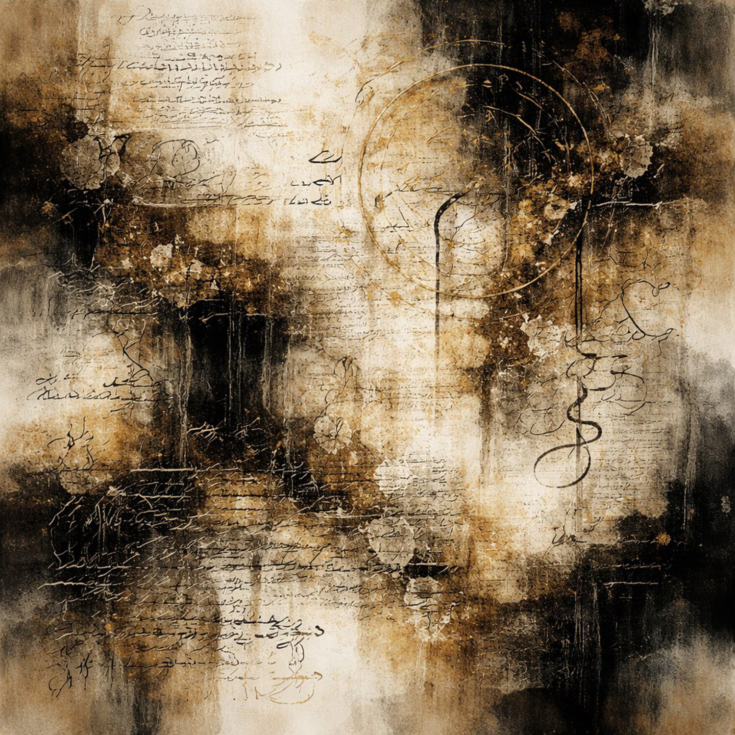 Mémoire Dorée Marija Ruisi Original painting for sale