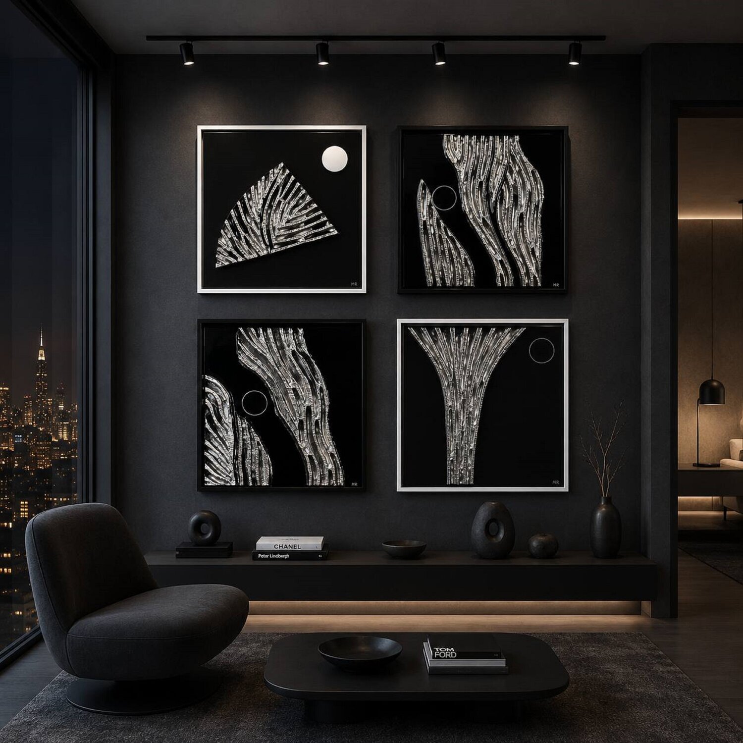 Lunar Roots— Series of 4 Marija Ruisi Original painting for sale