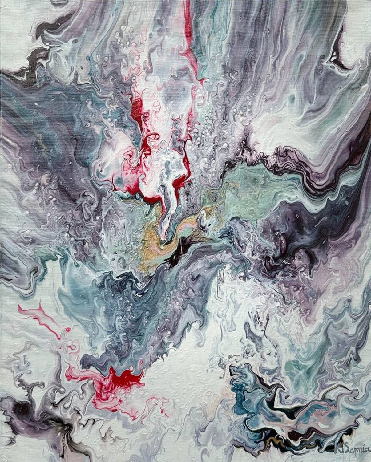 Cosmic Convergence Marija Ruisi Original painting for sale