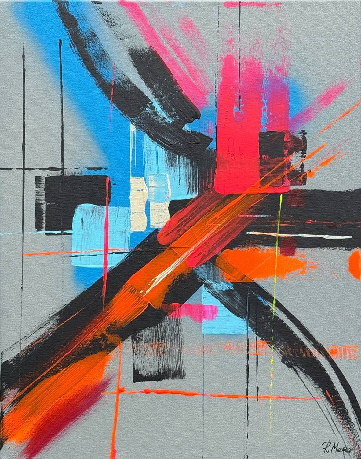Electric Crossing Marija Ruisi Original painting for sale