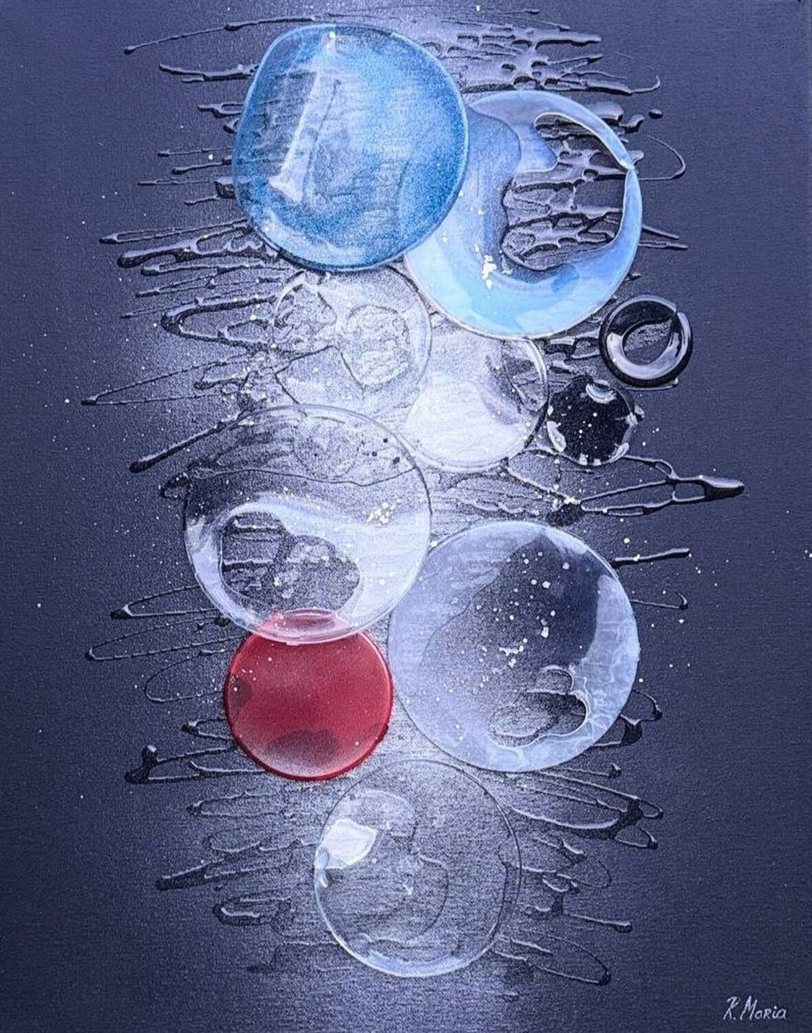 Crystal Gravity Marija Ruisi Original painting for sale