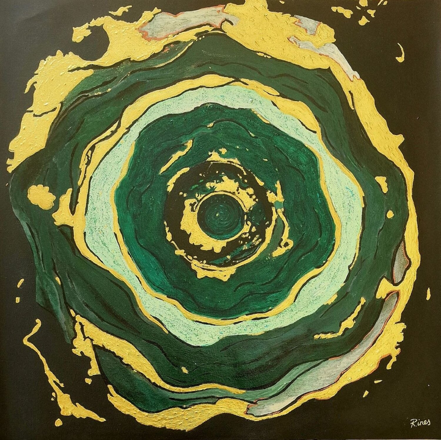 Vortex Kintsugi Marija Ruisi Original painting for sale