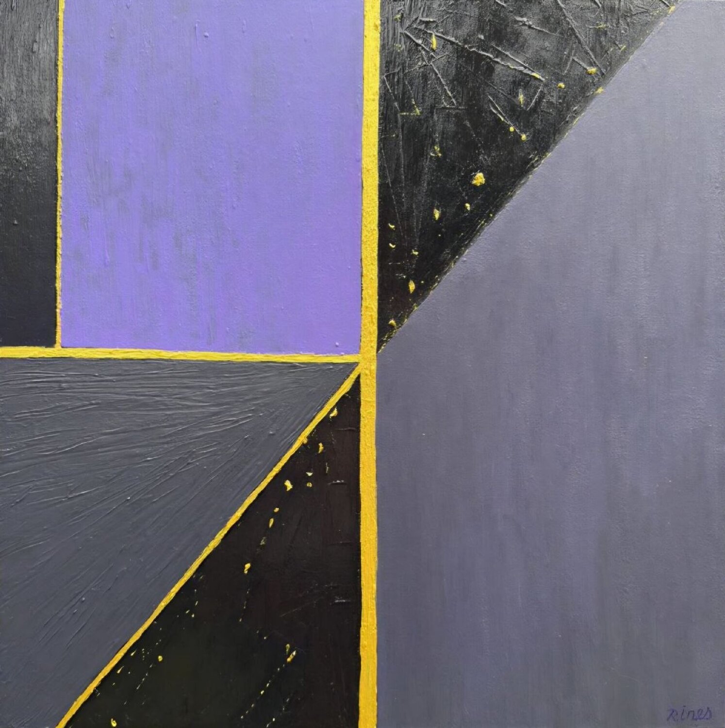 Golden Convergence Marija Ruisi Original painting for sale