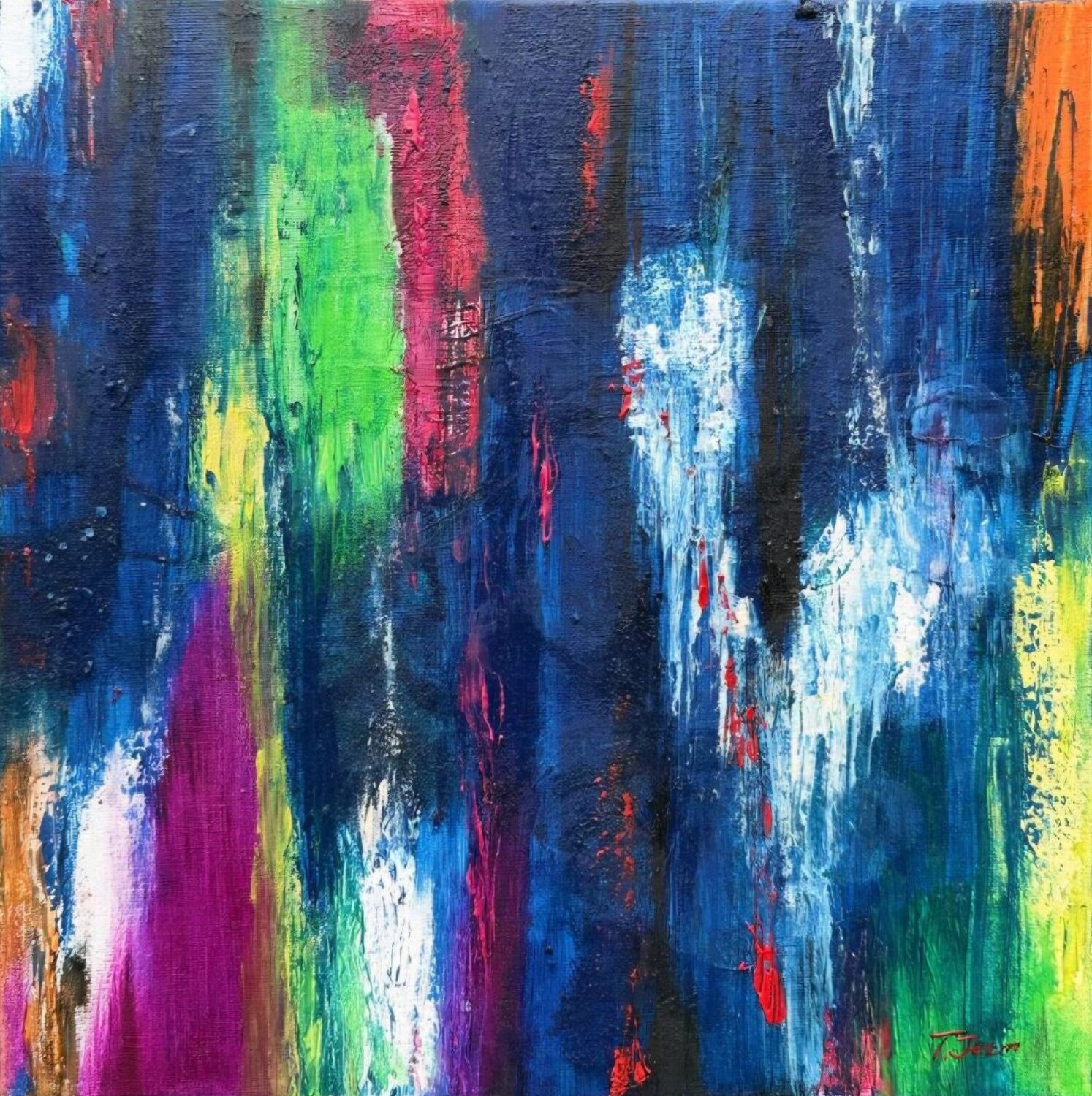 When Darkness Begins to Dream Marija Ruisi Original painting for sale