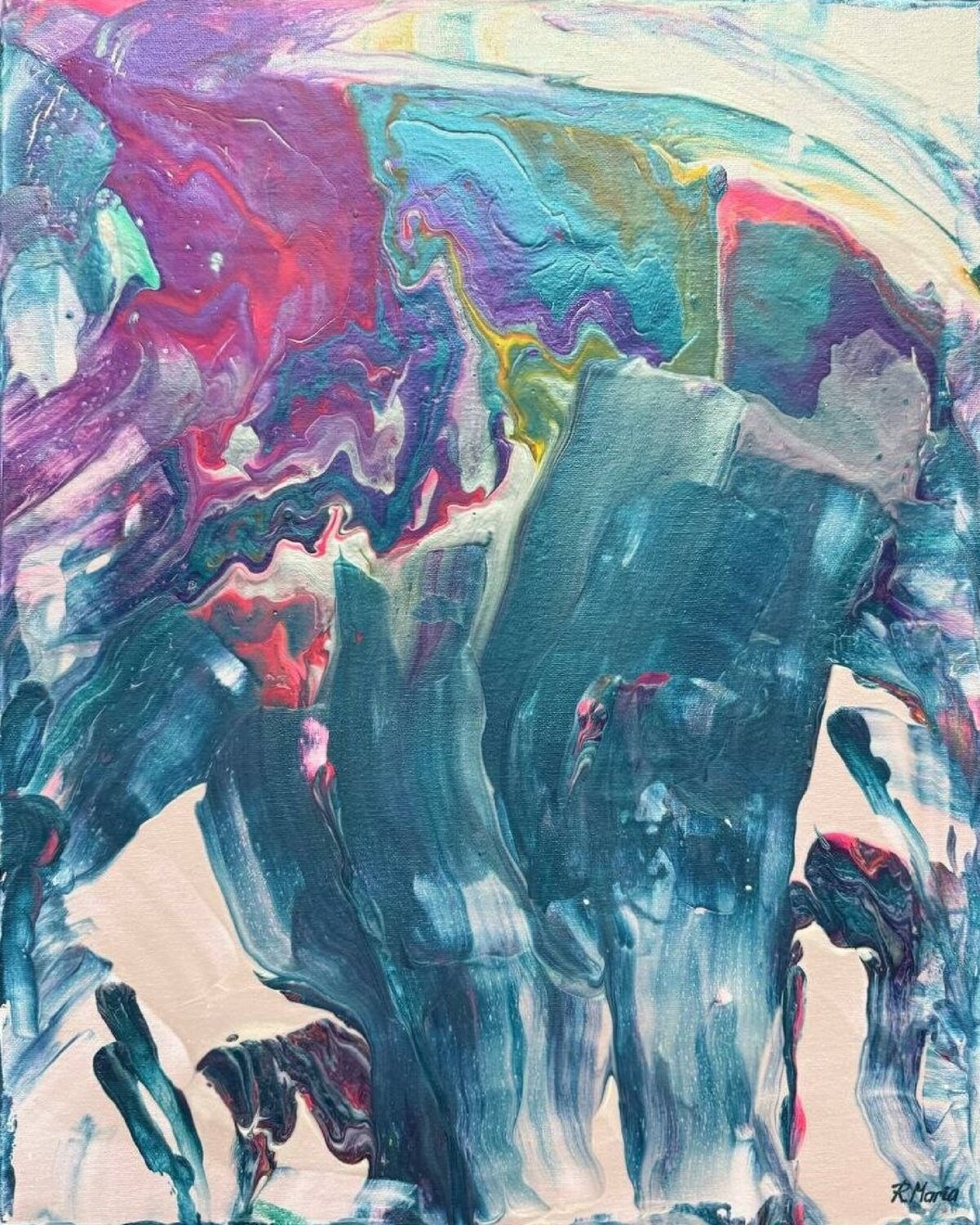 WHERE SILENCE MELTS Marija Ruisi Original painting for sale
