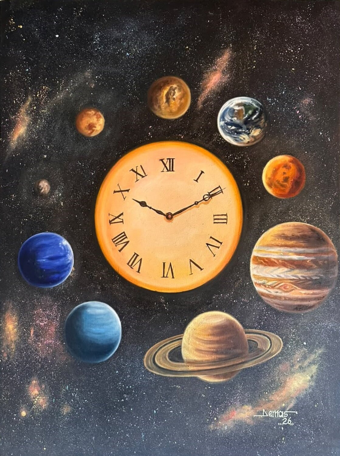 Beyond Time by Davidson Osarobo Marija Ruisi Originalgemälde zu verkaufen